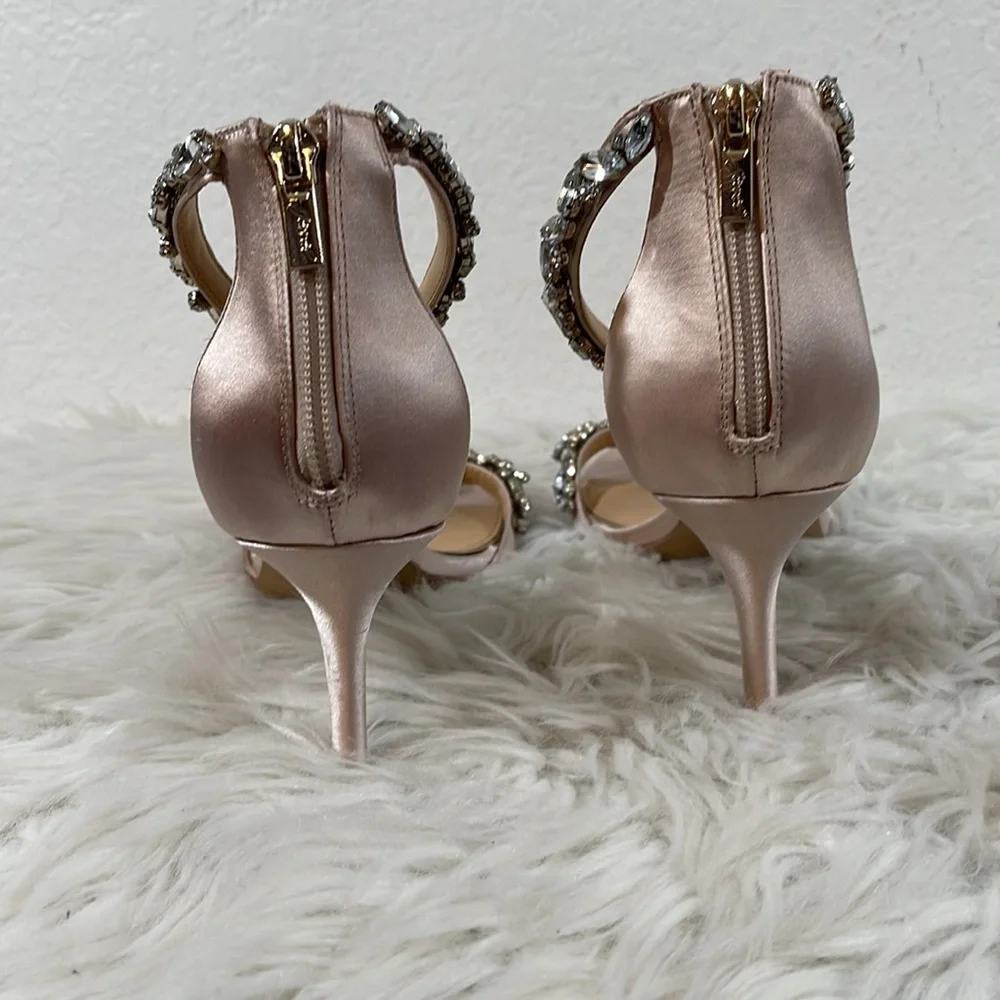 JEWEL BADGLEY MISCHKA Ankle Strap Evening Heel Shoe Size 9 - Picture 7 of 16